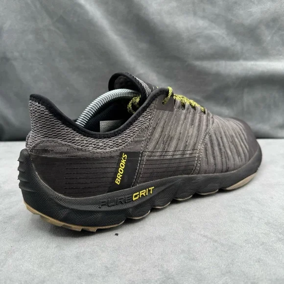 Brooks PureGrit 8 Men’s Trail Running Shoes Size 12 Black/Gray - Picture 2 of 15